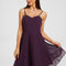 Robe Manche Longue Trapèze Violet