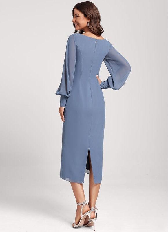 Robe De Cocktail Manche Longue - gallery 6