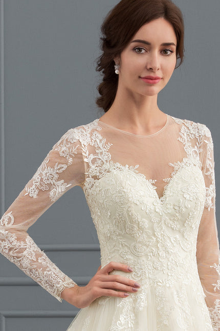 Robe Manche Longue Transparente - gallery 4
