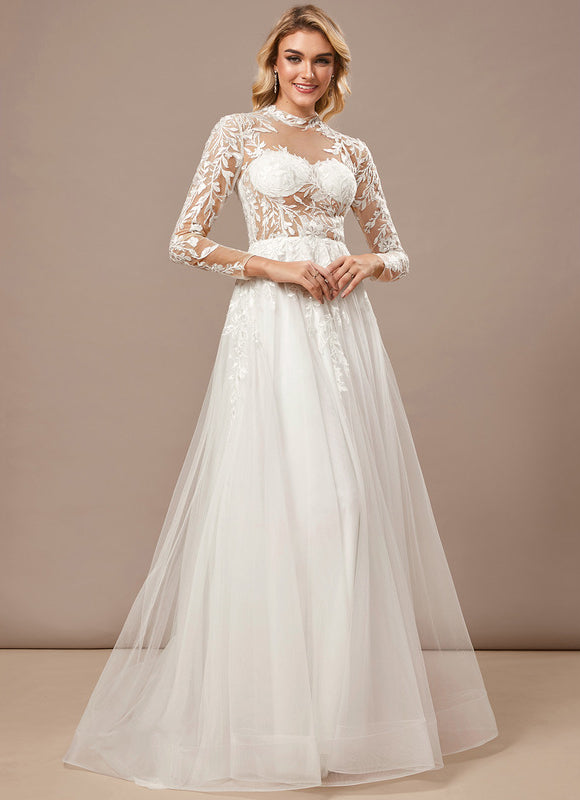 Robe De Mariee Manches Longues Dos Nu - gallery 4