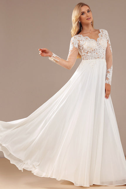 Robe Mariee Boheme Manche Longue