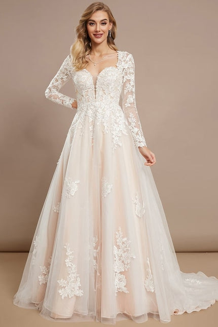 Robe Princesse Mariage Manche Longue