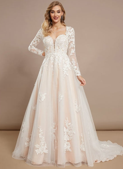 Robe Princesse Mariage Manche Longue