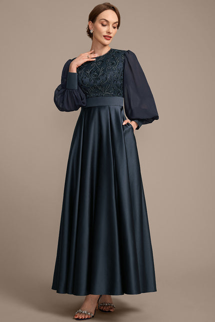 Robe Longue Manche Papillon - gallery 4