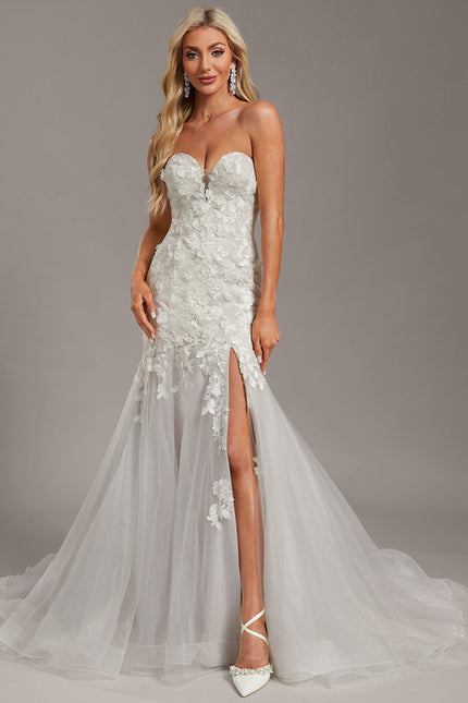 Robe De Mariee Sirene Manches Longues - gallery 1