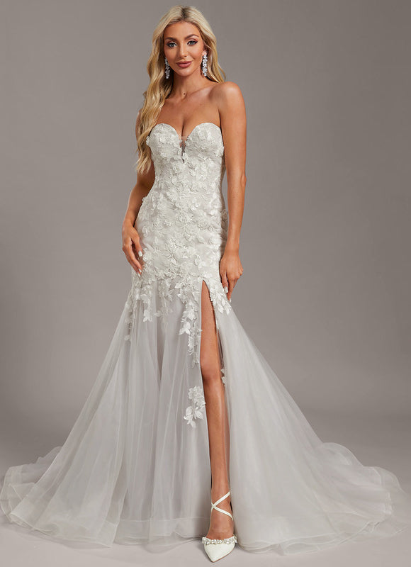 Robe De Mariee Sirene Manches Longues - gallery 1