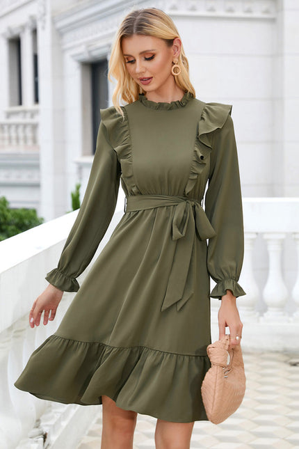 Robe Kaki Manche Longue - gallery 2