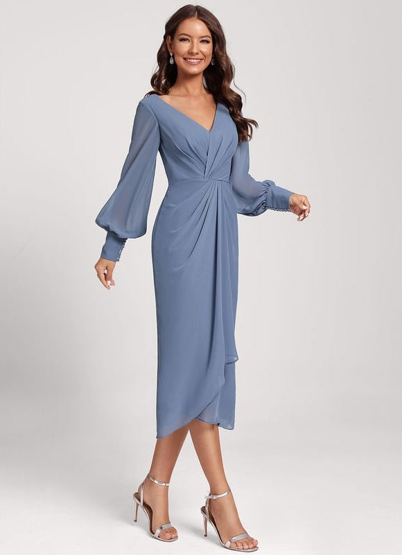 Robe De Cocktail Manche Longue - gallery 5