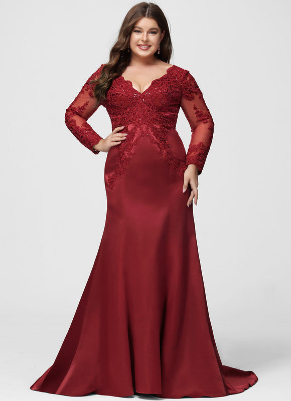 Robe Moulante Manche Longue Dentelle - gallery 5