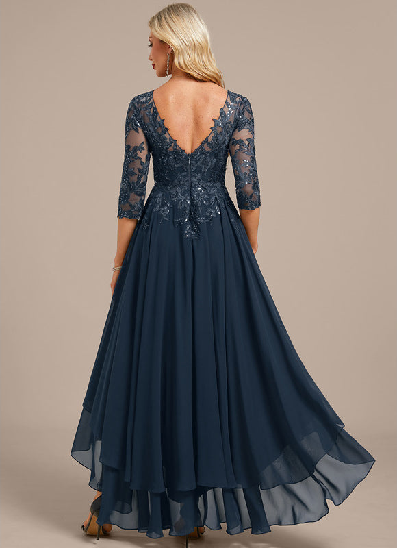 Robe De Soirée Mariage Manche Longue - gallery 5