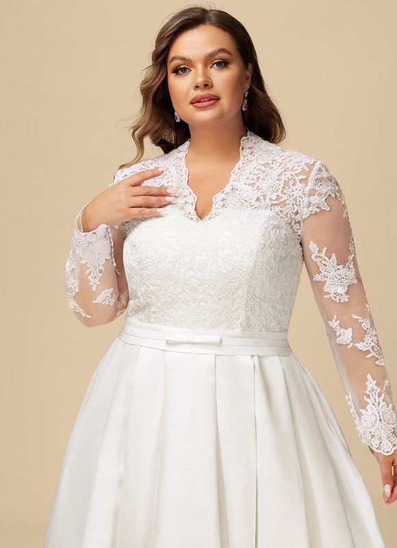 Robe Longue Blanche Manche Bouffante - gallery 6