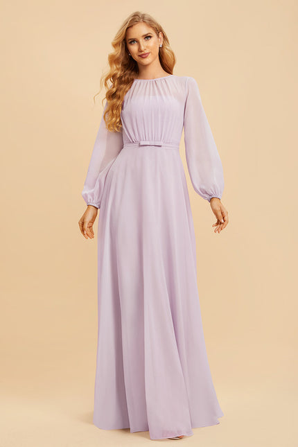 Robe Manche Longue Demoiselle D'Honneur - gallery 5