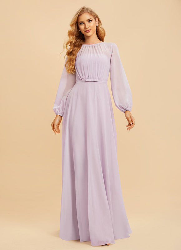Robe Manche Longue Demoiselle D'Honneur - gallery 5
