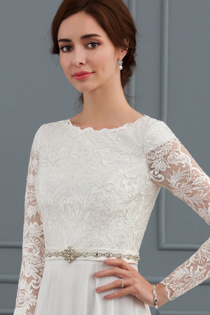 Robe Ivoire Manche Longue - gallery 1