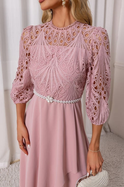 Robe Dentelle Manches Longues - gallery 2