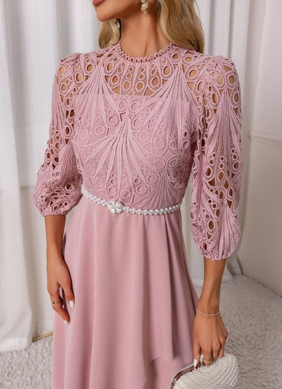 Robe Dentelle Manches Longues - gallery 2