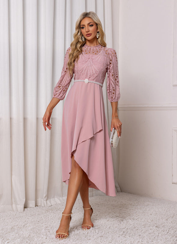 Robe Dentelle Manches Longues - gallery 4