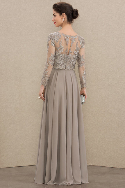 Robe De Soirée Longue Manche Longue Paillette - gallery 4