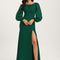Robe De Soiree Sirene Manche Longue