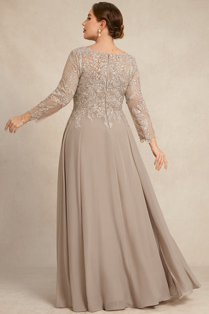 Robe Manche Longue Fluide Ornée - gallery 9
