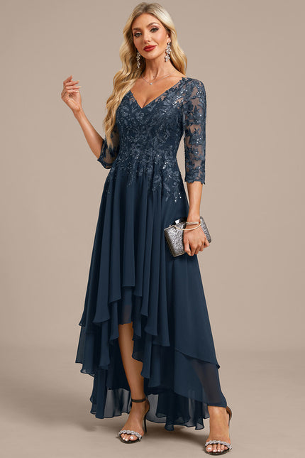 Robe De Soirée Mariage Manche Longue - gallery 3