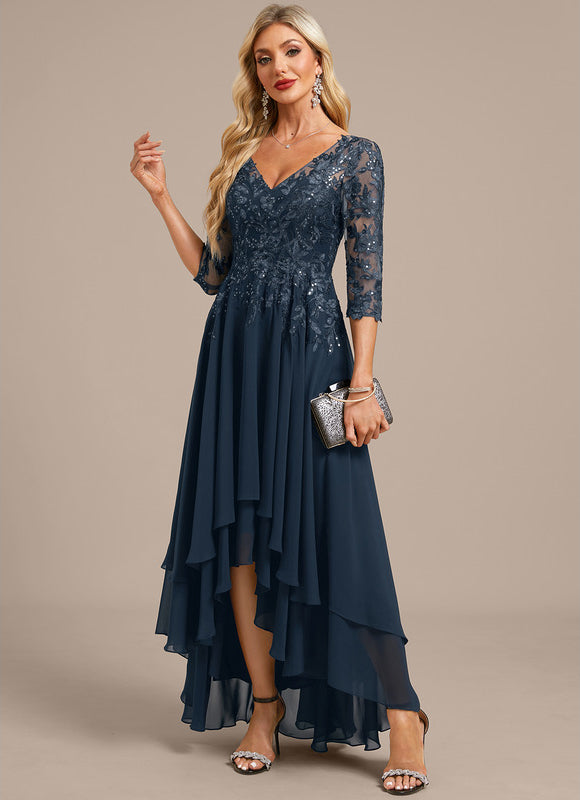 Robe De Soirée Mariage Manche Longue - gallery 3