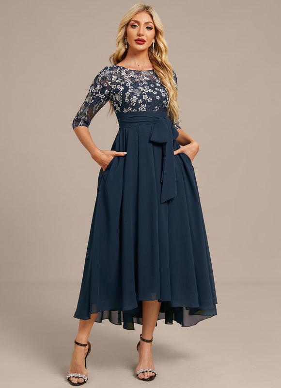 Robe Manche Longue Fluide Élégante - gallery 3