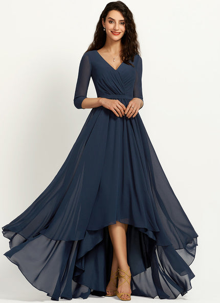 Robe Manche Longue Fluide Col V