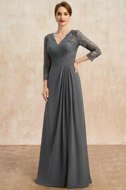 Robe De Soirée Manche Longue Grande Taille - gallery 3