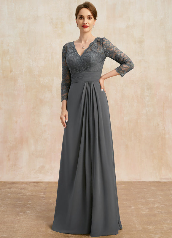 Robe De Soirée Manche Longue Grande Taille - gallery 3