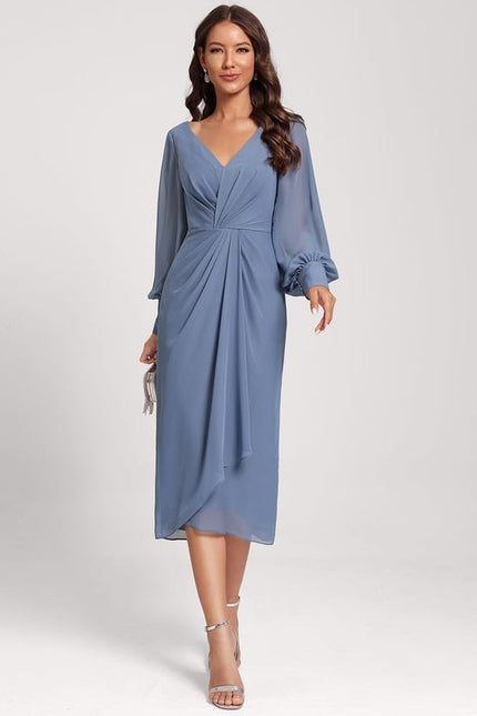 Robe De Cocktail Manche Longue - gallery 4