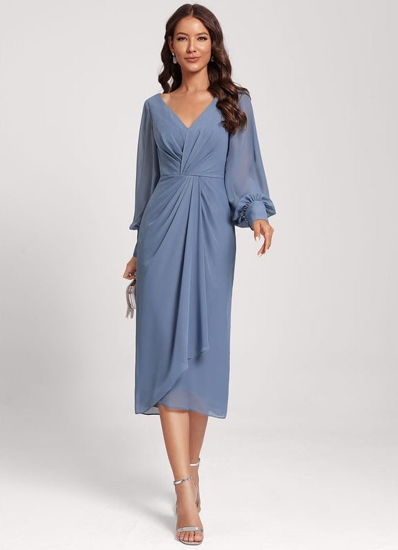 Robe De Cocktail Manche Longue - gallery 4