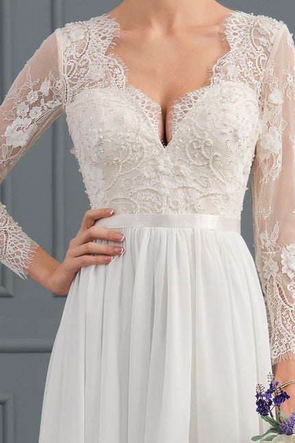 Robe Manche Longue Élégance Florale - gallery 5