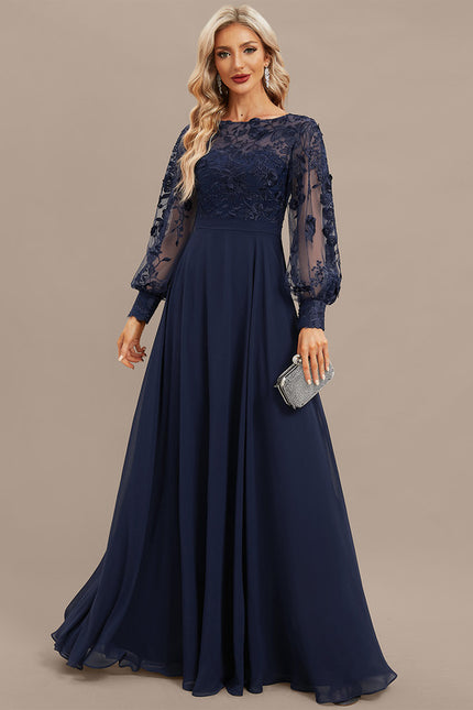 Robe Manche Longue Fluide Brodée - gallery 4