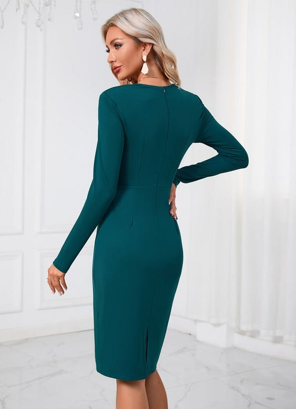 Robe Moulante Manches Longues