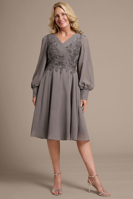 Robe Trapeze Manche Longue