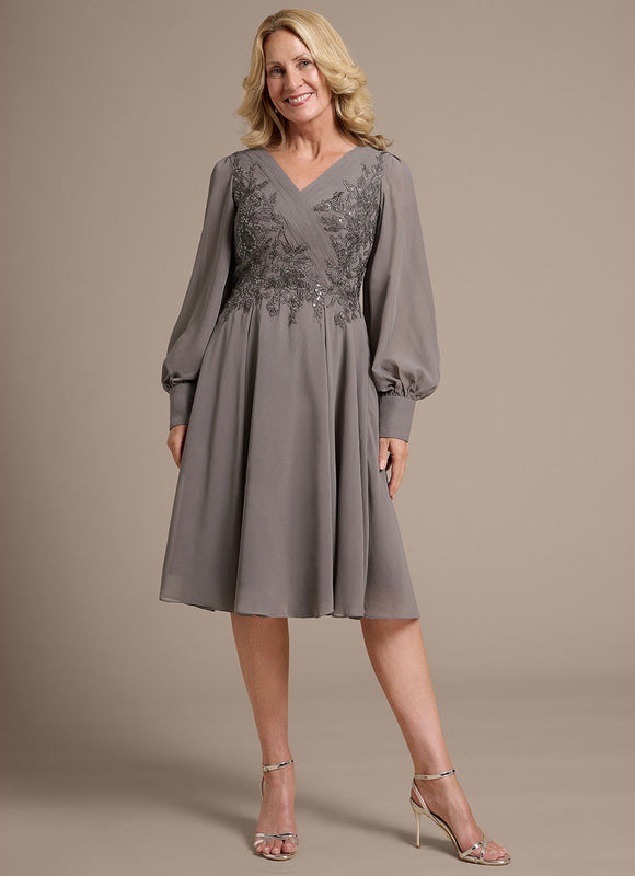 Robe Trapeze Manche Longue