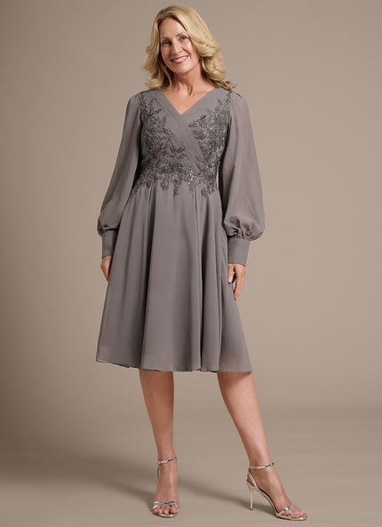 Robe Trapeze Manche Longue