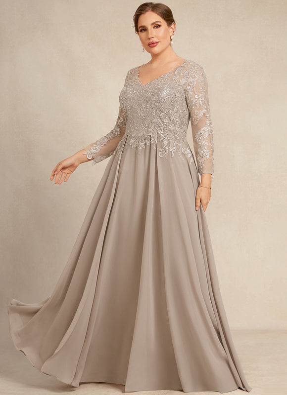 Robe Manche Longue Fluide Ornée - gallery 7