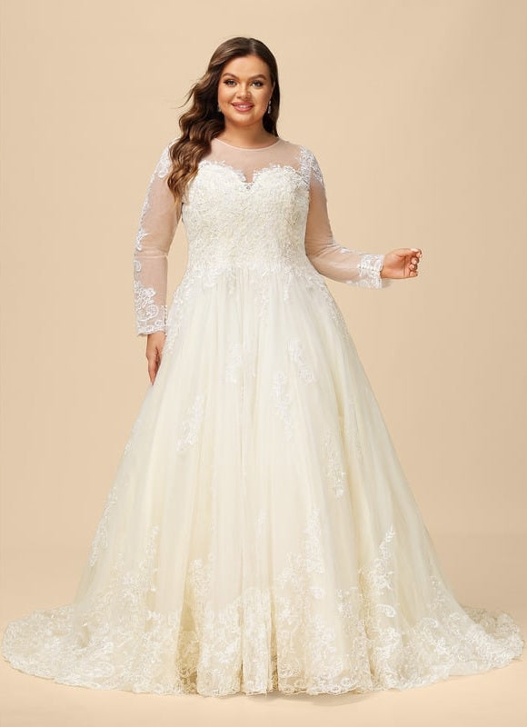Robe Manche Longue Transparente - gallery 6