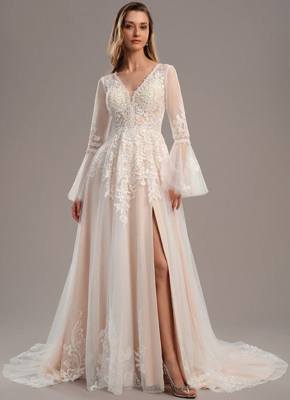 Robe Manche Longue Decollete - gallery 2