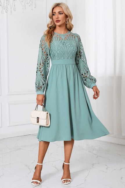 Robe Col Rond Manche Longues - gallery 1