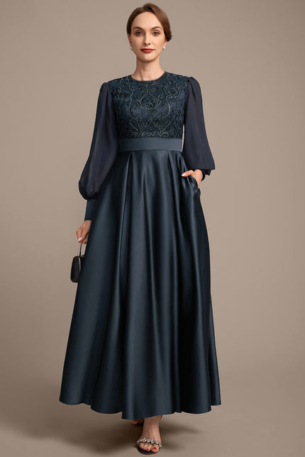 Robe Longue Manche Papillon - gallery 2