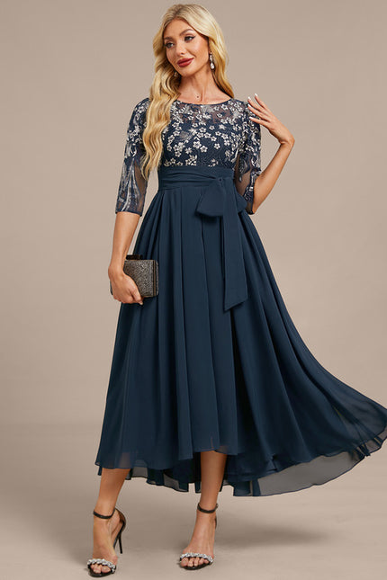 Robe Manche Longue Fluide Élégante - gallery 4