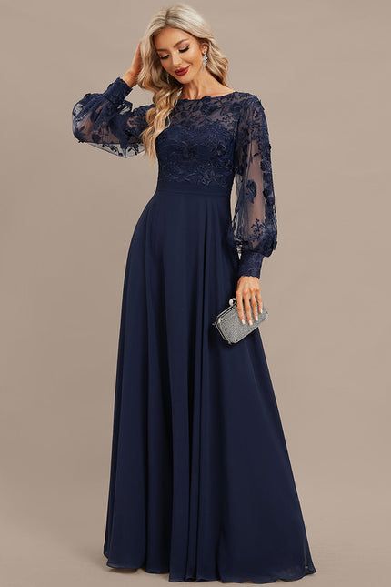 Robe Manche Longue Fluide Brodée - gallery 3
