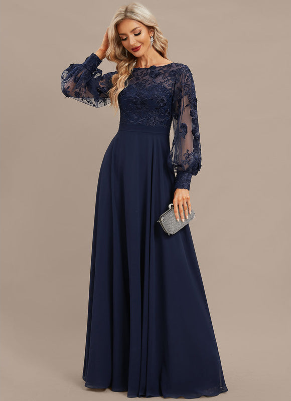 Robe Manche Longue Fluide Brodée - gallery 3