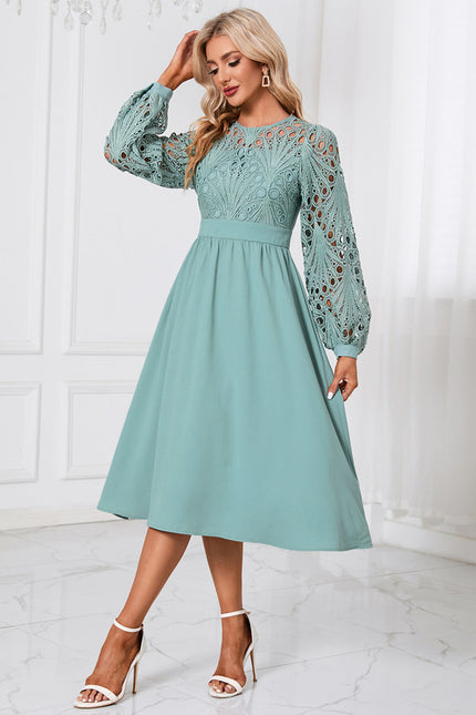 Robe Col Rond Manche Longues
