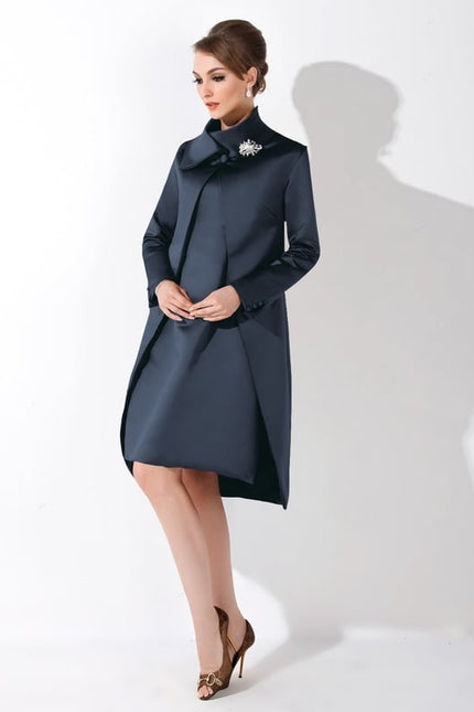 Robe Manche Longue Chic Satiné - gallery 3