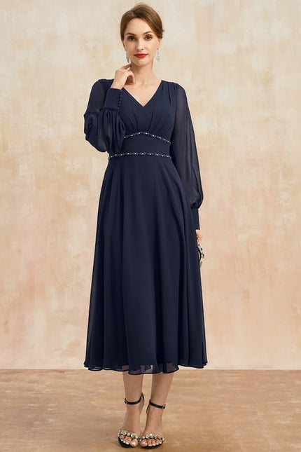 Robe Longue Droite Manche Longue - gallery 4