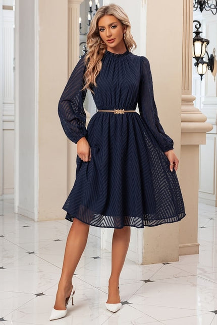 Robe Volant Manche Longue - gallery 4